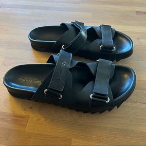 Dsquared2 Mens leather sandals size 45 / 12us. Worn once. Brand new condition.